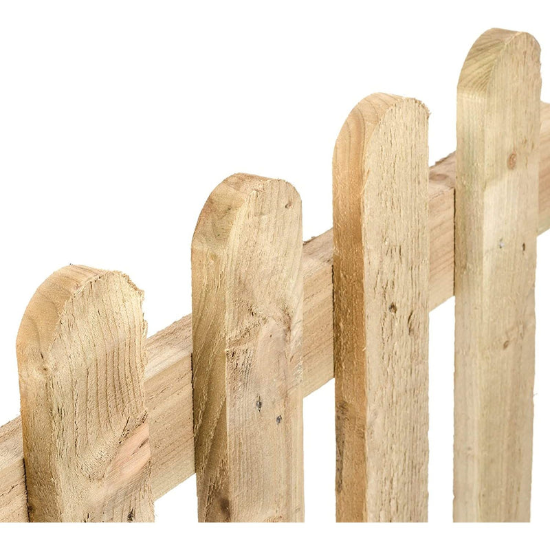Garden fence wooden pickets