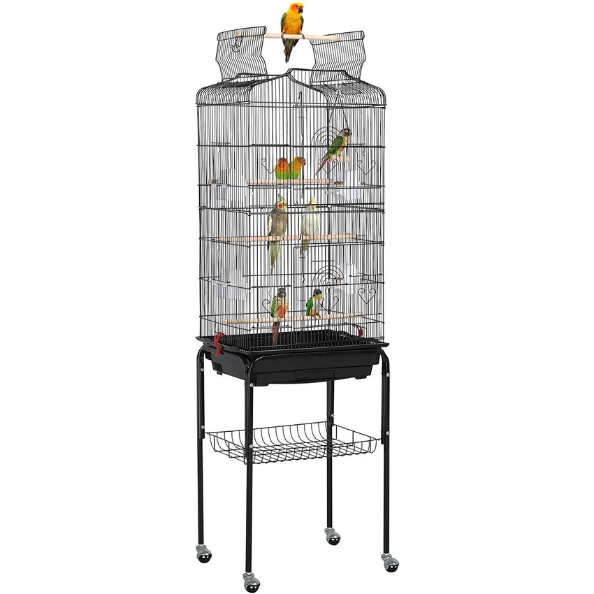 Outlet Bird Cages for Parakeets Cockatiels FiLovebirds nches Canaries Conures Budgies, Detachable Rolling Stand Copy