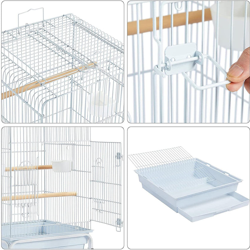 Bird Cage with Rolling Stand