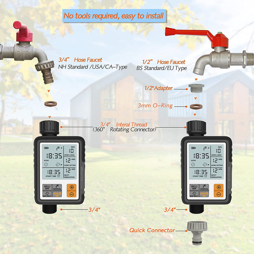 Sprinkler Timer, Water Timer Digital Programmable