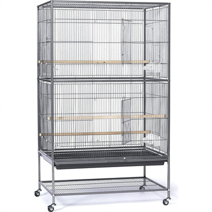 Large Bird Cage Flight Cage Wrought Iron for Cockatiels African Grey Quaker Amazon Sun Parakeets Green Cheek Conures Bird Cage.