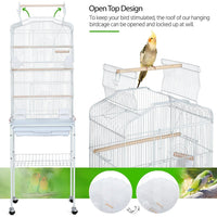 Outlet Bird Cages for Parakeets Cockatiels FiLovebirds nches Canaries Conures Budgies, Detachable Rolling Stand Copy