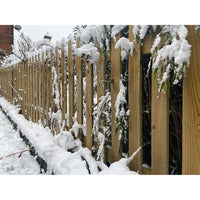 Garden fence wooden pickets