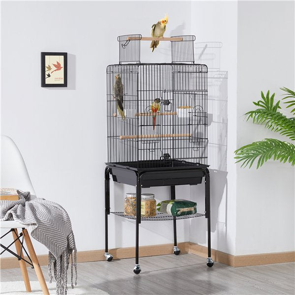 Bird Cage with Rolling Stand